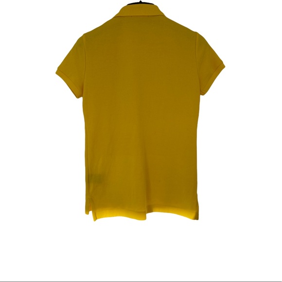 Ralph Lauren Womens Collar Polo Shirt Yellow Sz S - Picture 3 of 3